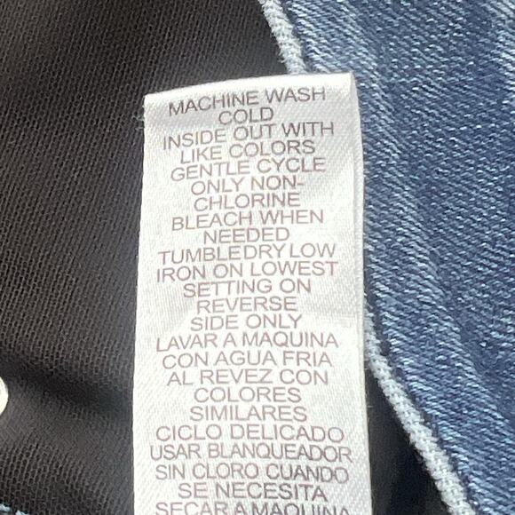 Democracy Womens Ab Technology Medium Wash Denim Raw Hem Skinny Jeans Size 6‎ - Picture 9 of 13